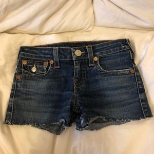 Girls True Religion Jean Shorts